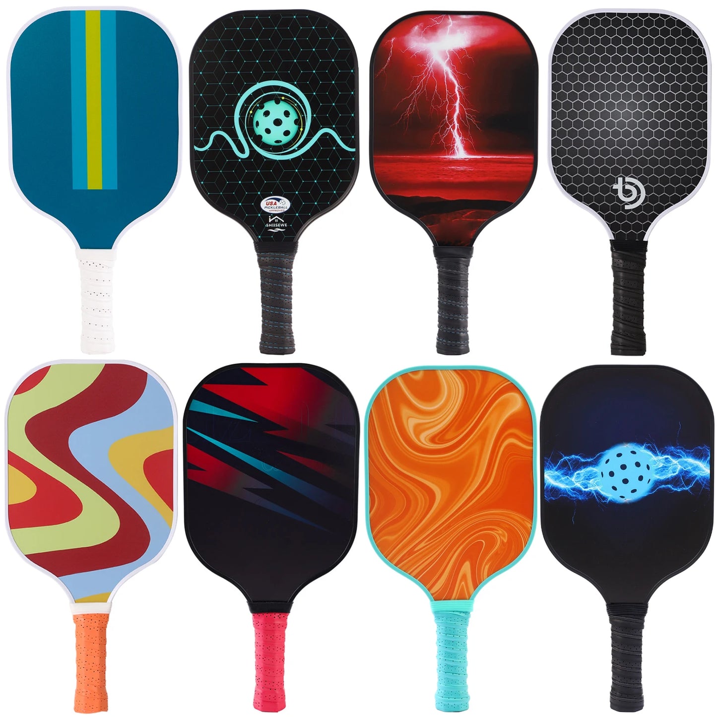 Pickleball Paddles USAPA Approved Graphite - 30 Styles